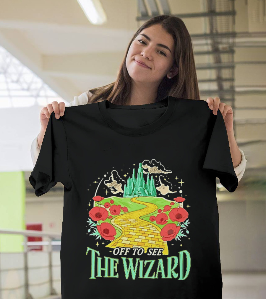 Off To See The Wizard Yellow Brick Road Fantasy Longsleeve T-Shirt