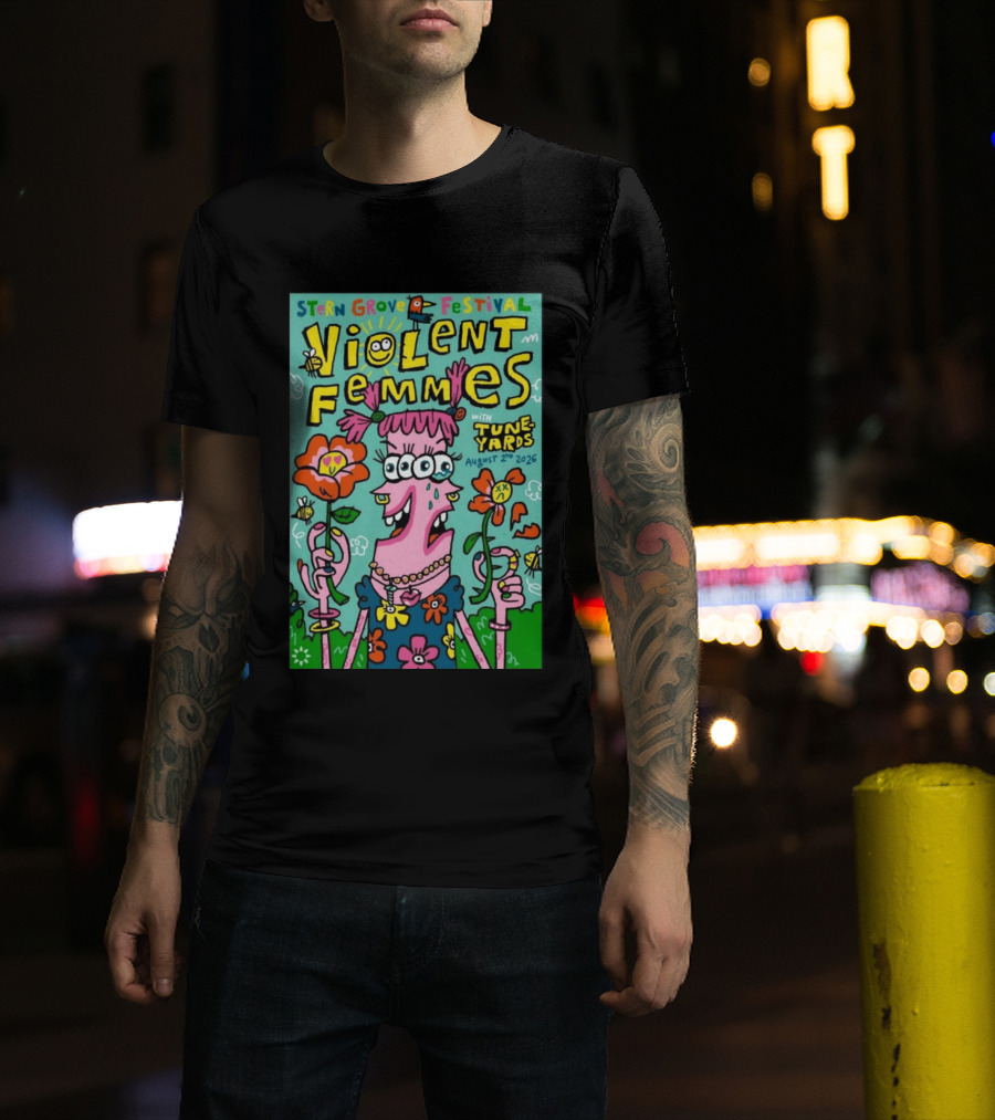 Stern Grove Festival Violent Femmes Tune Yards August 2 2026 San Francisco T-Shirt