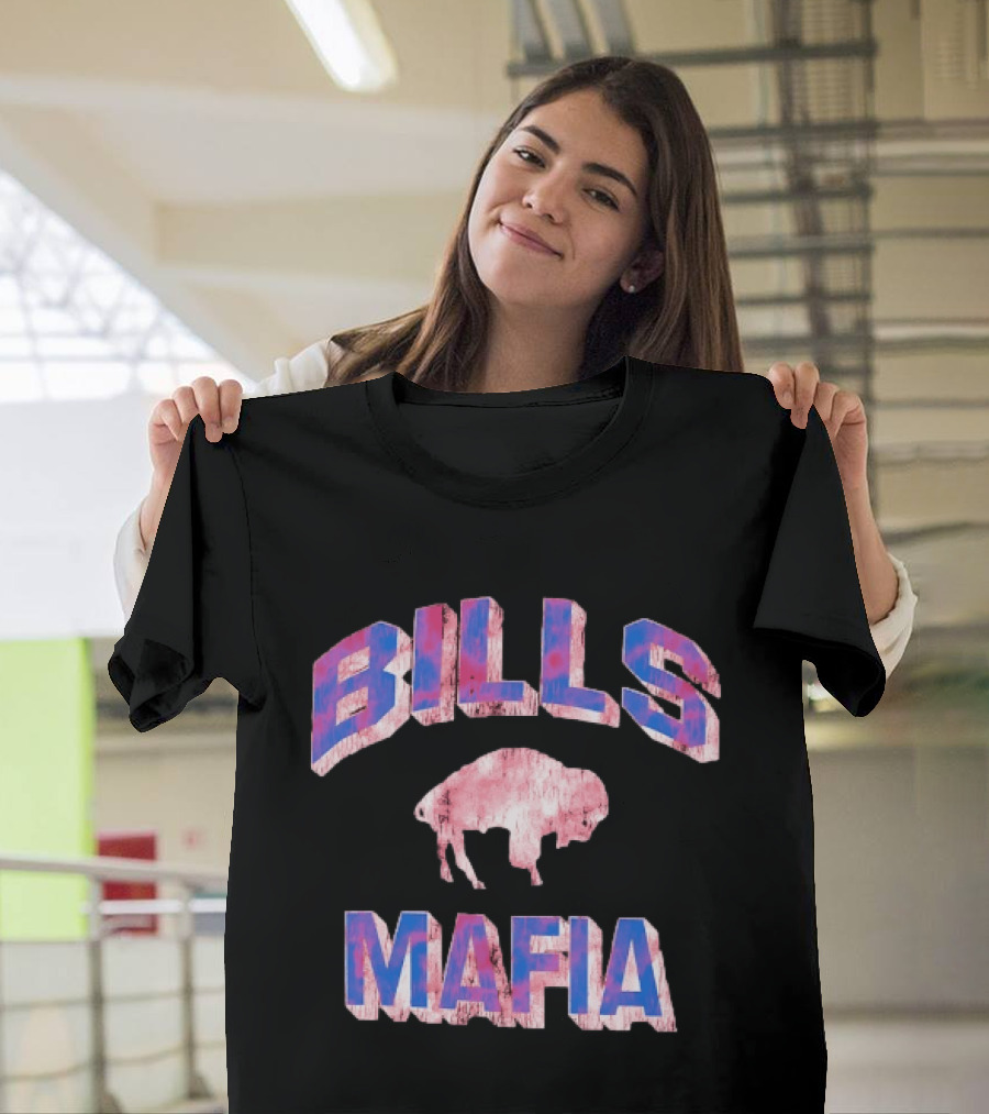 Bills Mafia Distressed Buffalo Bills Football T-Shirt