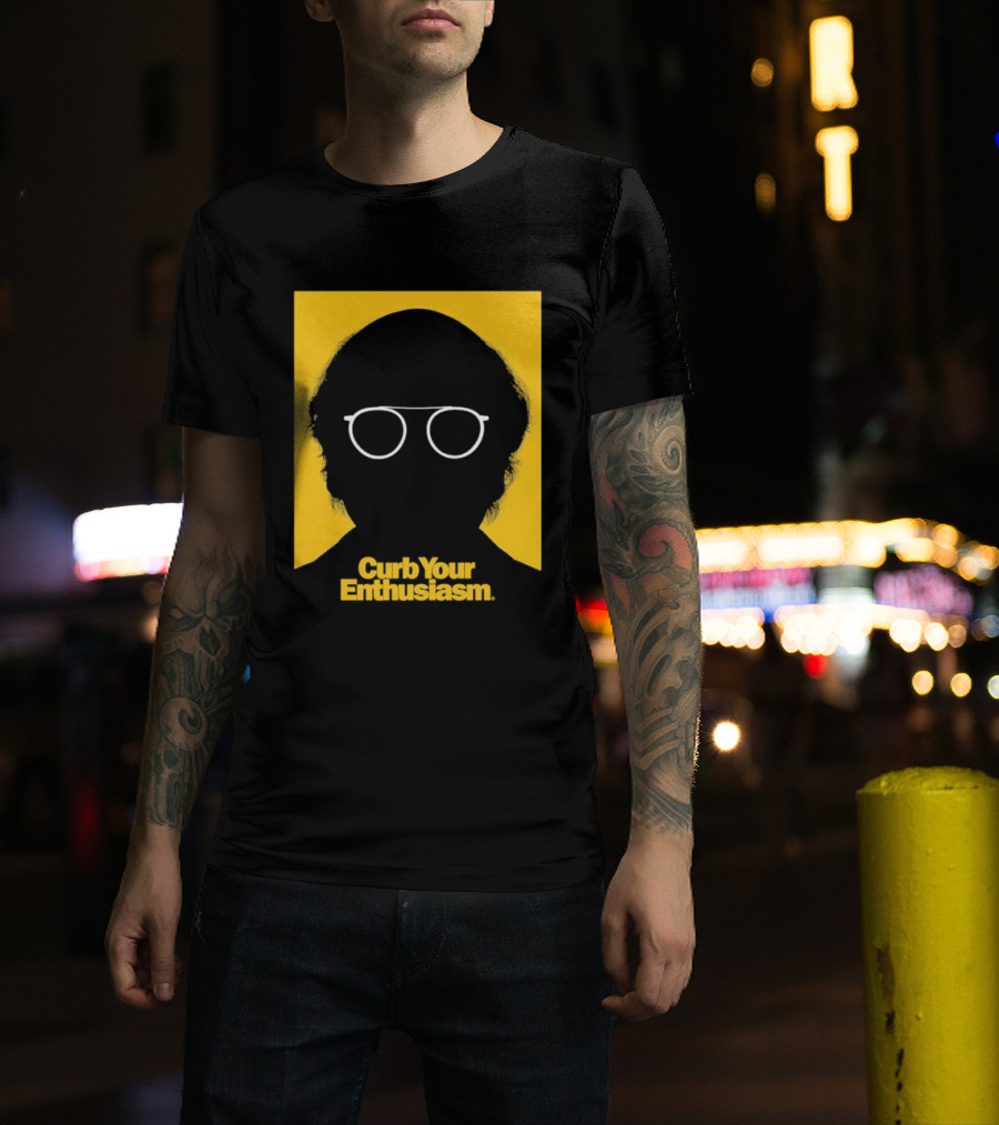 Curb Your Enthusiasm Larry David Silhouette Glasses T-Shirt