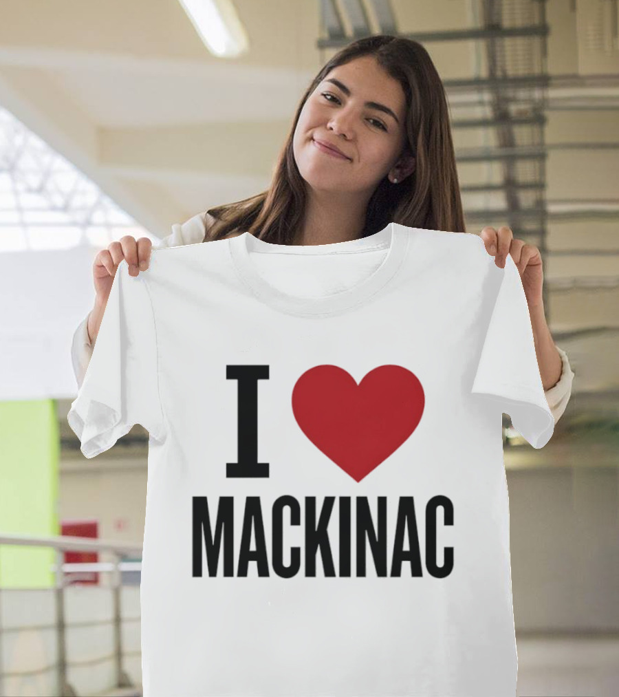 I Love Mackinac Michigan Travel Vacation T-Shirt