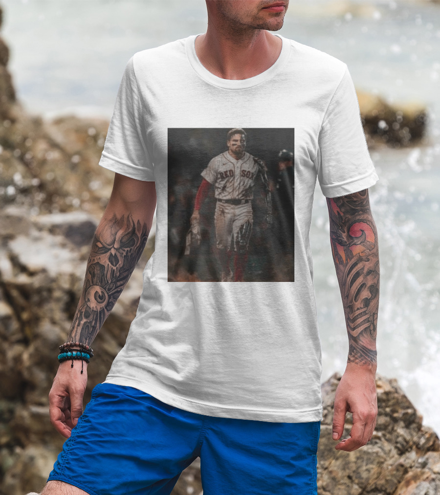 Caleb Durbin The Durbinator Red Sox Cyborg Player T-Shirt