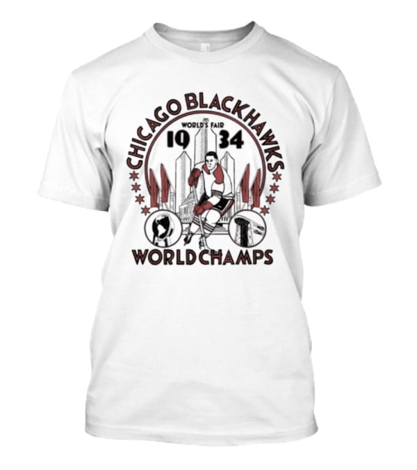 Chicago Blackhawks 1934 World Champs World's Fair Homage T-Shirt