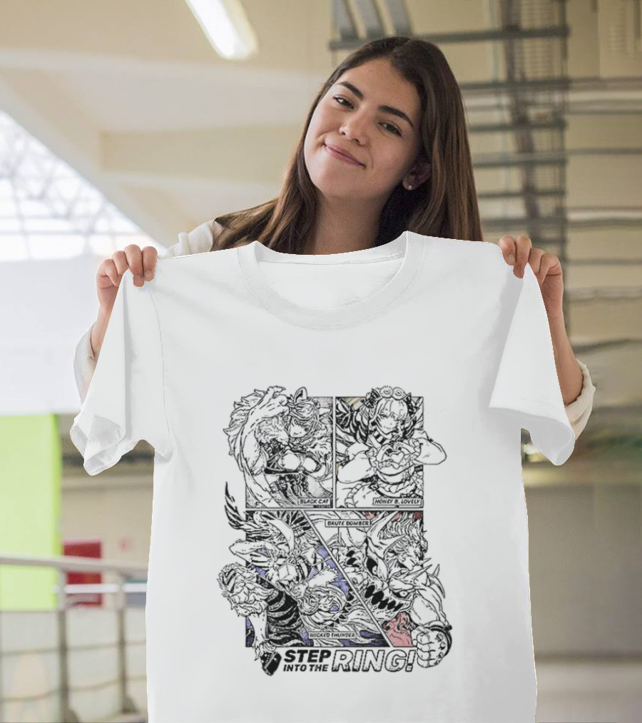 Classic Step Into The Ring Street Fighter Ken Vs Ryu Showdown T-Shirt