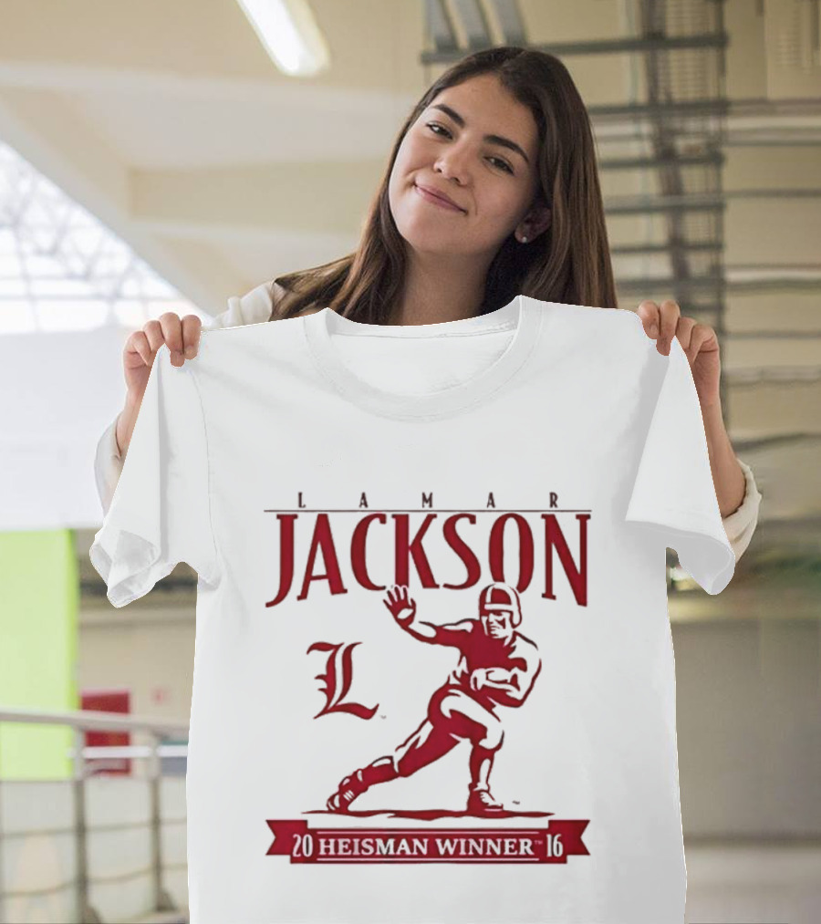 Lamar Jackson Louisville Football Heisman Winner 2016 T-Shirt