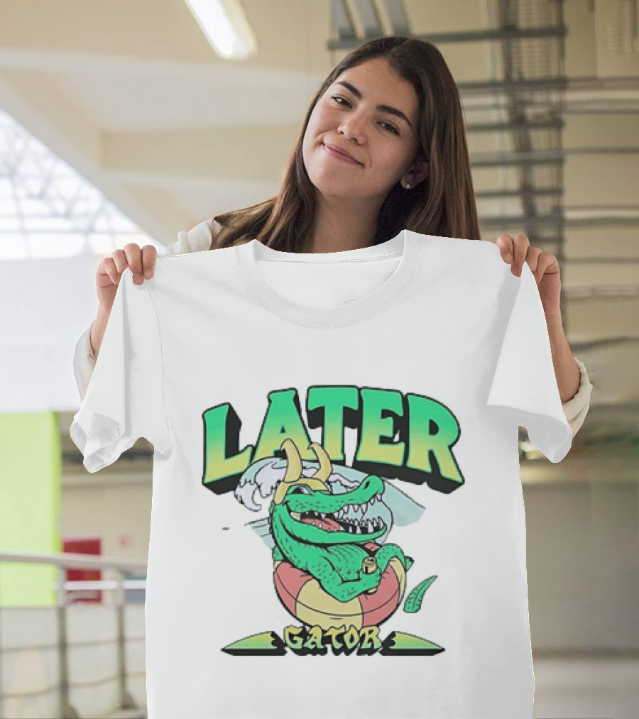 Later Gator Loki Alligator Marvel Disney Plus Floating Relaxation T-Shirt