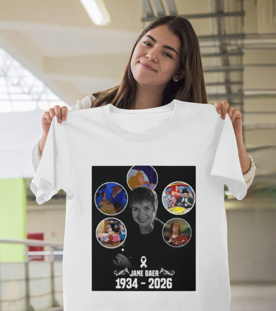 Jane Baer 1934 2026 Beauty And The Beast Sleeping Beauty Dumbo Mary Poppins Fox And The Hound Mickey Mouse T-Shirt