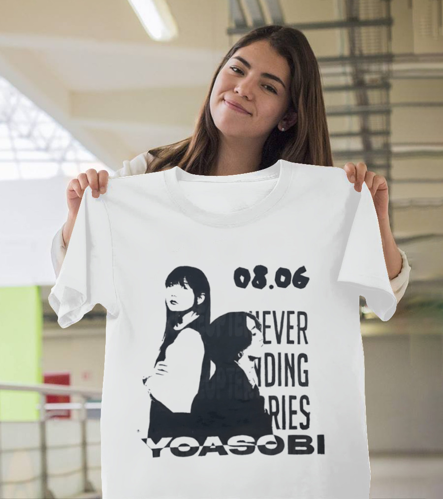 Yoasobi Never Ending Stories 08.06 J Pop Duo T-Shirt