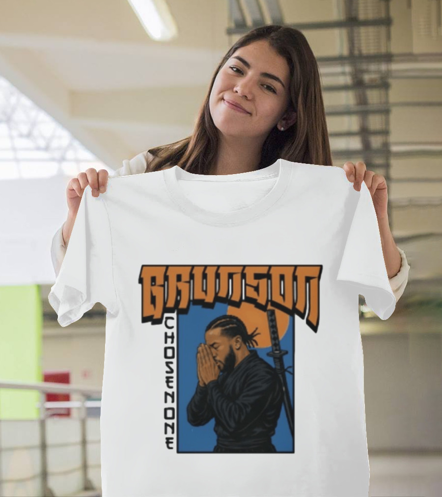 Brunson Chosen One Samurai Style Meditation And Sword T-Shirt