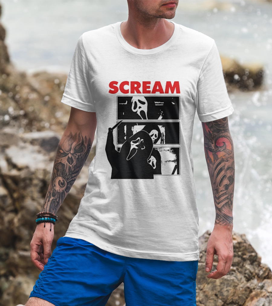 Scream Ghostface Slasher Horror Movie 90s T-Shirt