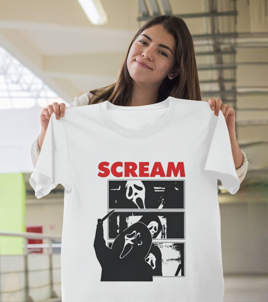 Scream Ghostface Slasher Horror Movie 90s T-Shirt