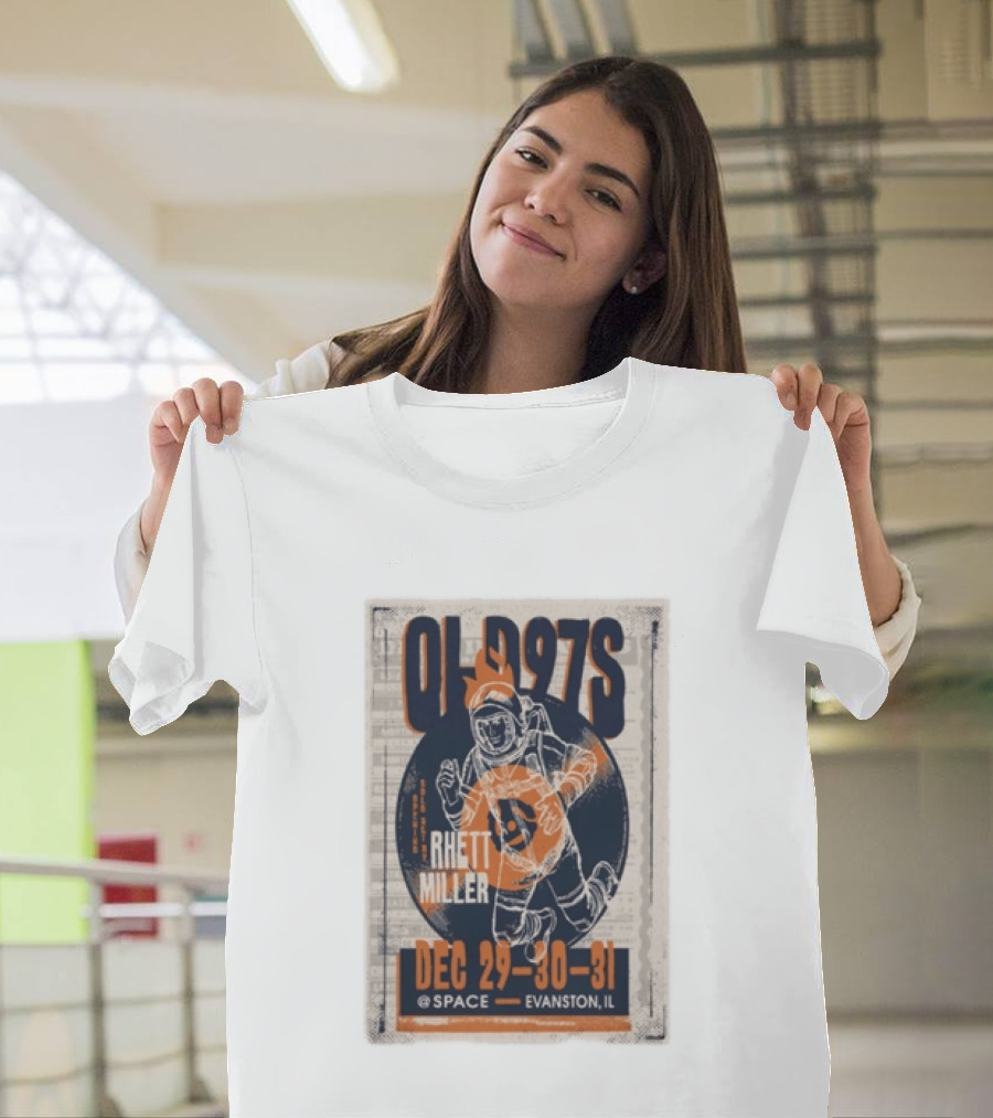 Old 97s Rhett Miller Dec 29 30 31 2025 Space Evanston Il T-Shirt