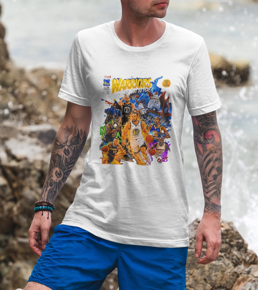 Golden State Warriors Come Out To Play Comic Book Marvel Oracle Arena T-Shirt