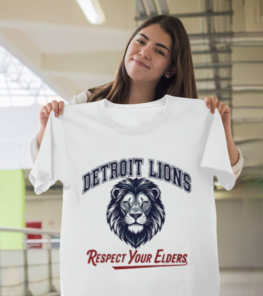 Detroit Lions Respect Your Elders T-Shirt