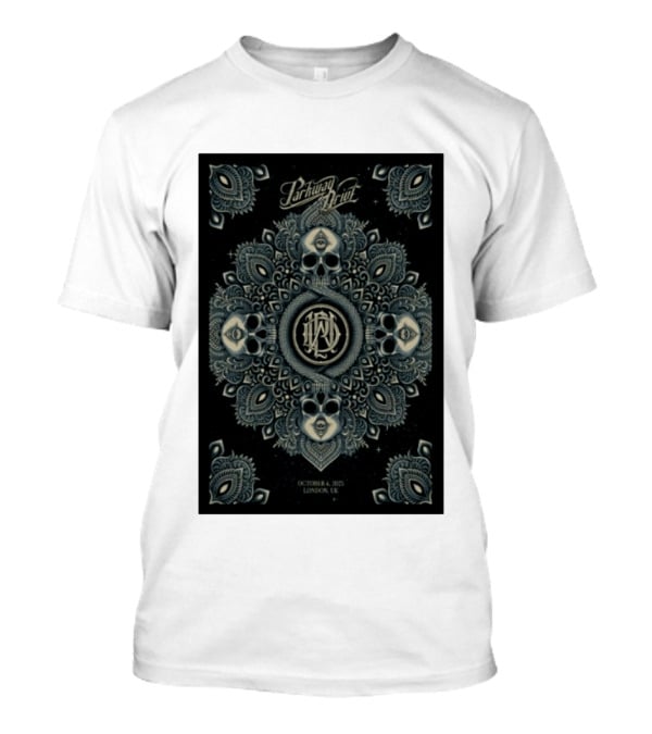 Parkway Drive Tour London UK October 4 2025 Mandala And Skull T-Shirt