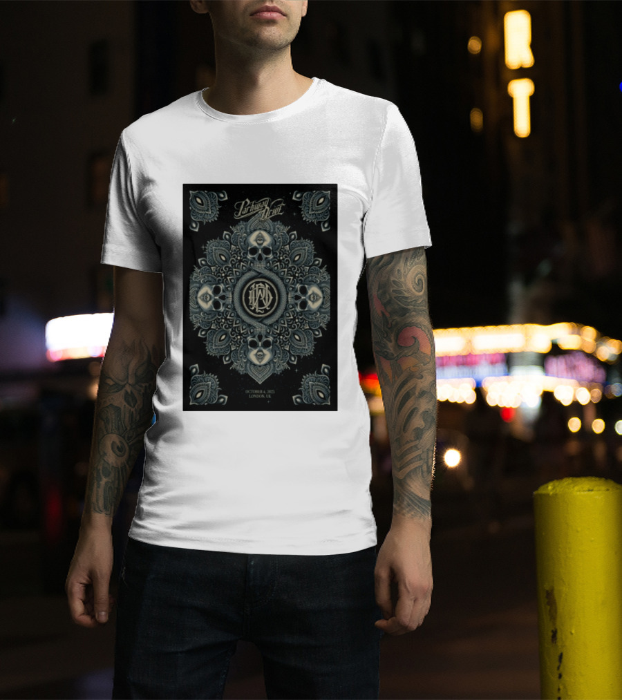 Parkway Drive Tour London UK October 4 2025 Mandala And Skull T-Shirt