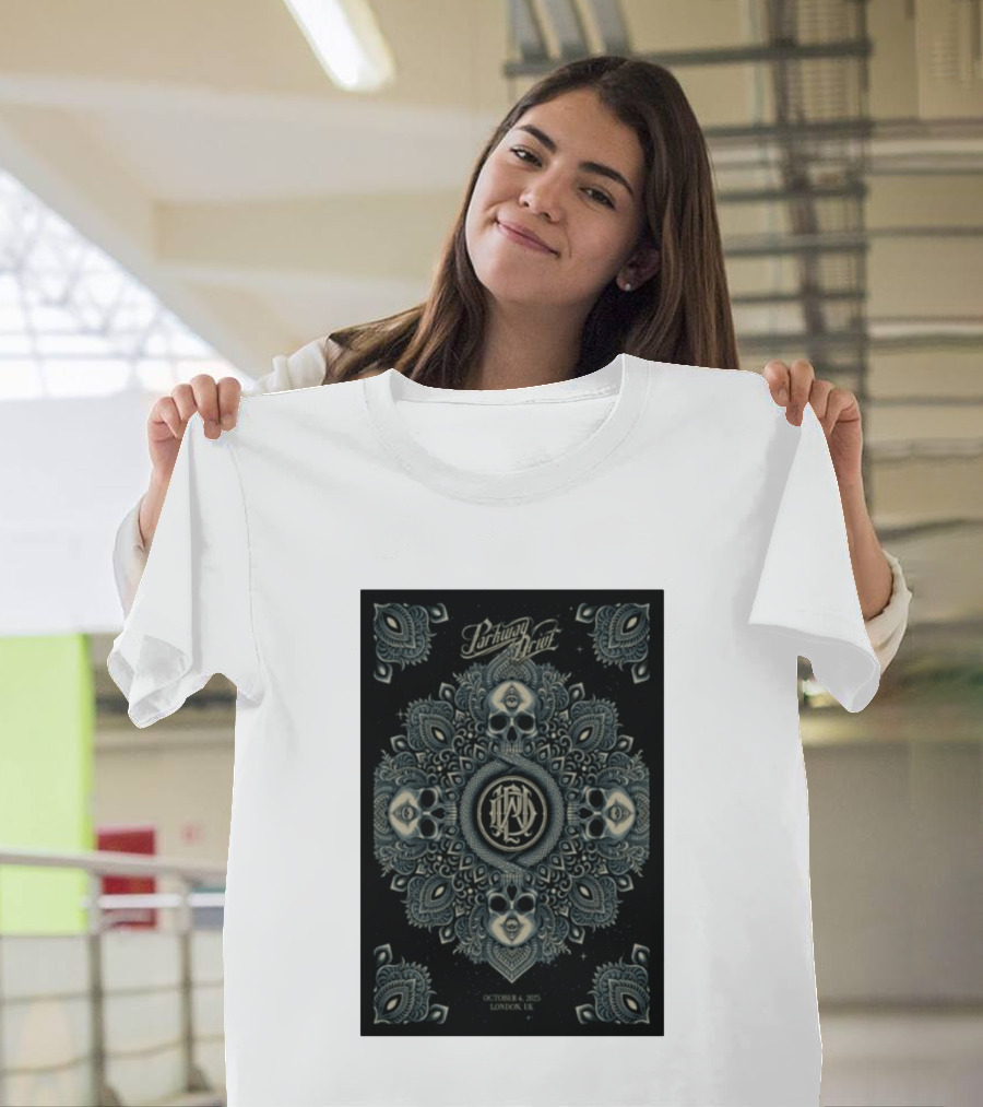 Parkway Drive Tour London UK October 4 2025 Mandala And Skull T-Shirt