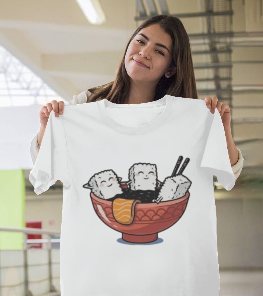 Original Sushi Relax Soaking In Soy Sauce Bowl T-Shirt