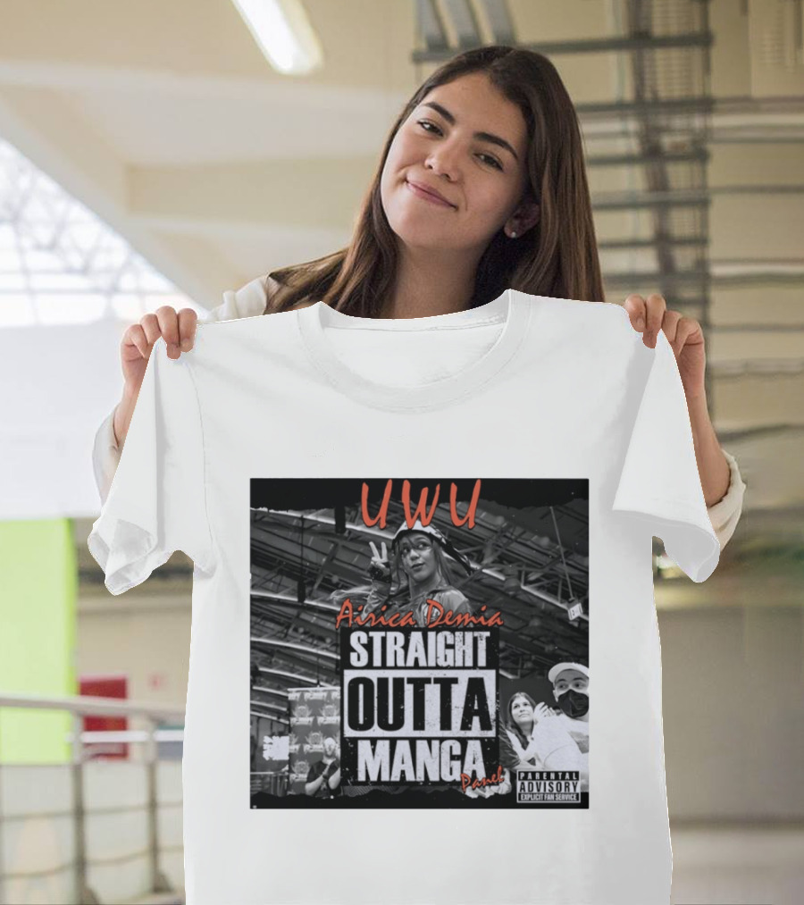 UWU Airica Demia Straight Outta Manga Panel Parental Explicit Fan Service T-Shirt