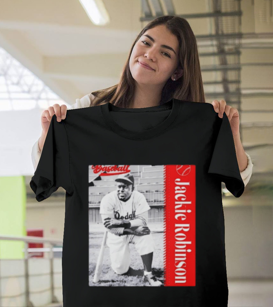 Jackie Robinson Brooklyn Dodgers MLB Baseball Legend T-Shirt