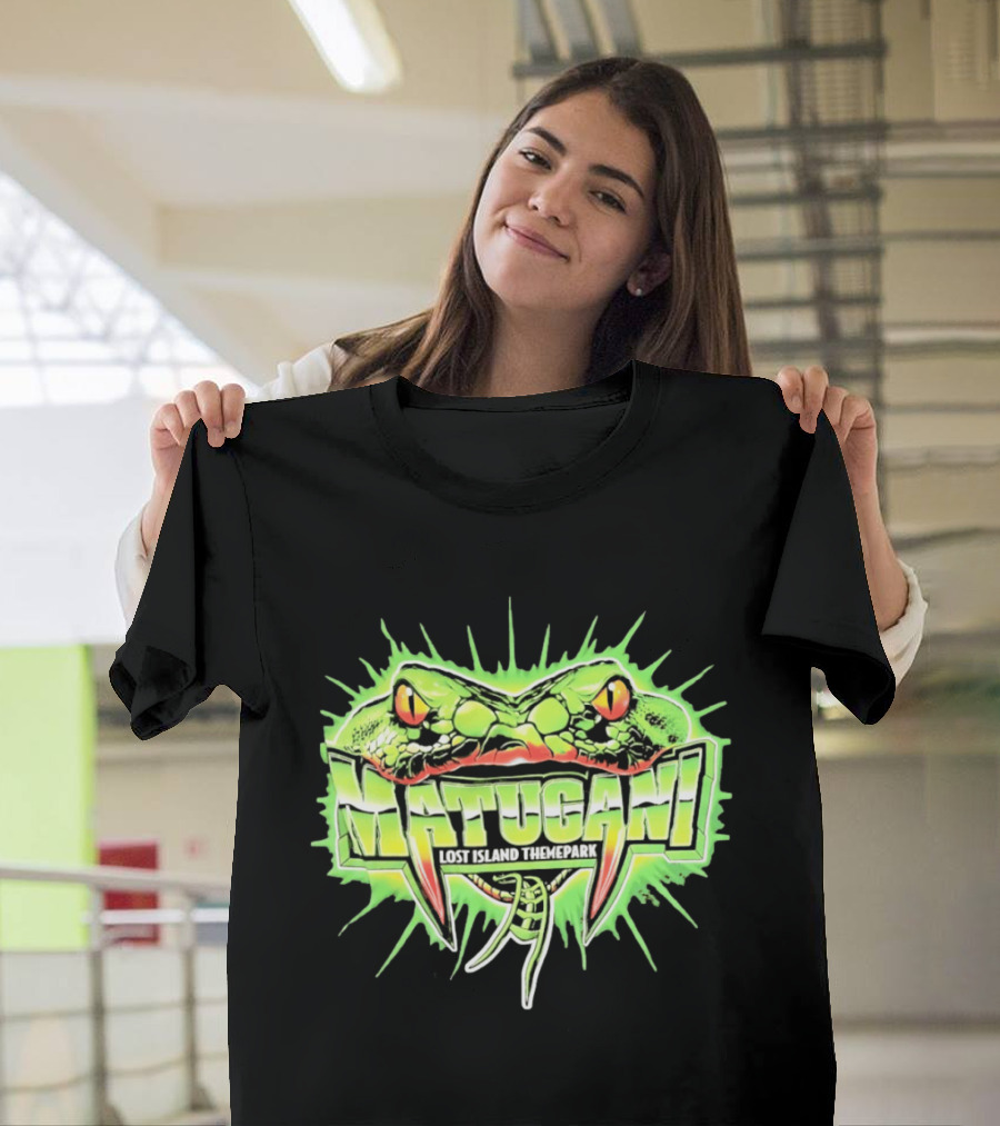 Matugani Snake Roller Lost Island Themepark Adventure T-Shirt