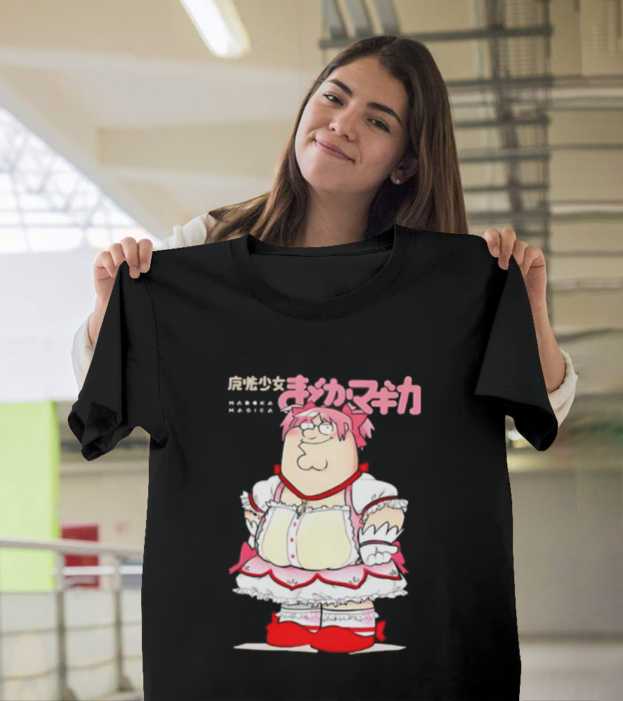 Madoka Peter Griffin Family Guy Puella Magi Madoka Magica Crossover Anime T-Shirt