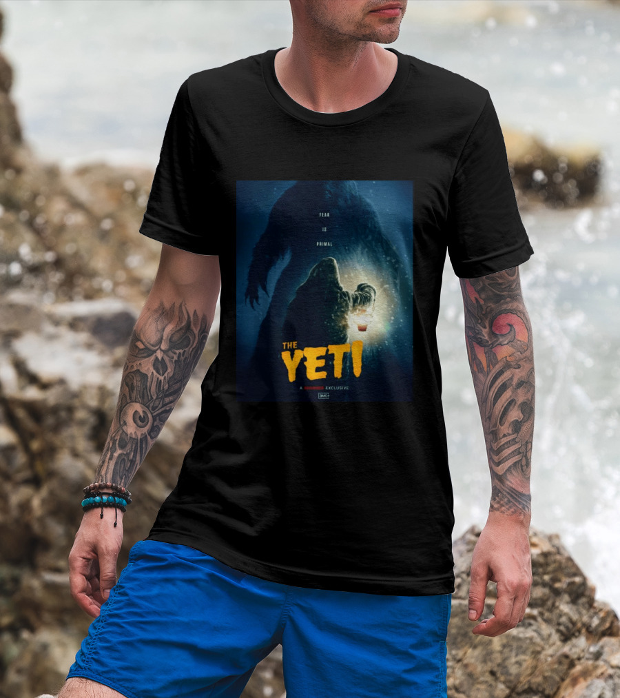 Fear Is Primal The Yeti A Shudder Exclusive AMC Lantern Shadowy Figure T-Shirt