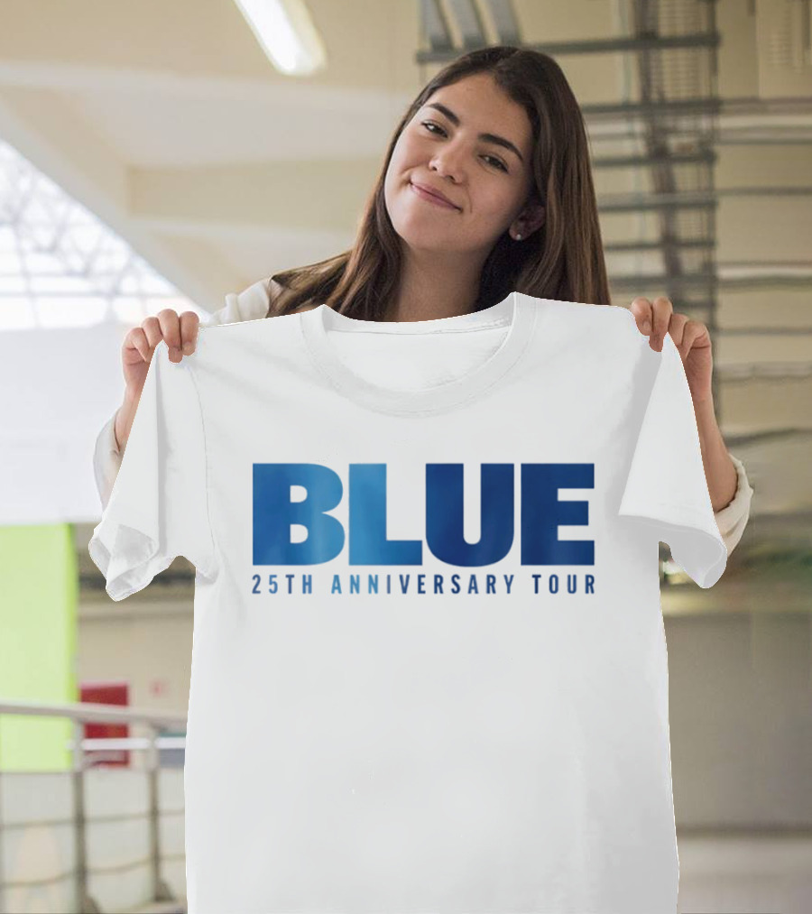 Blue 25th Anniversary Tour Music Concert Celebration T-Shirt