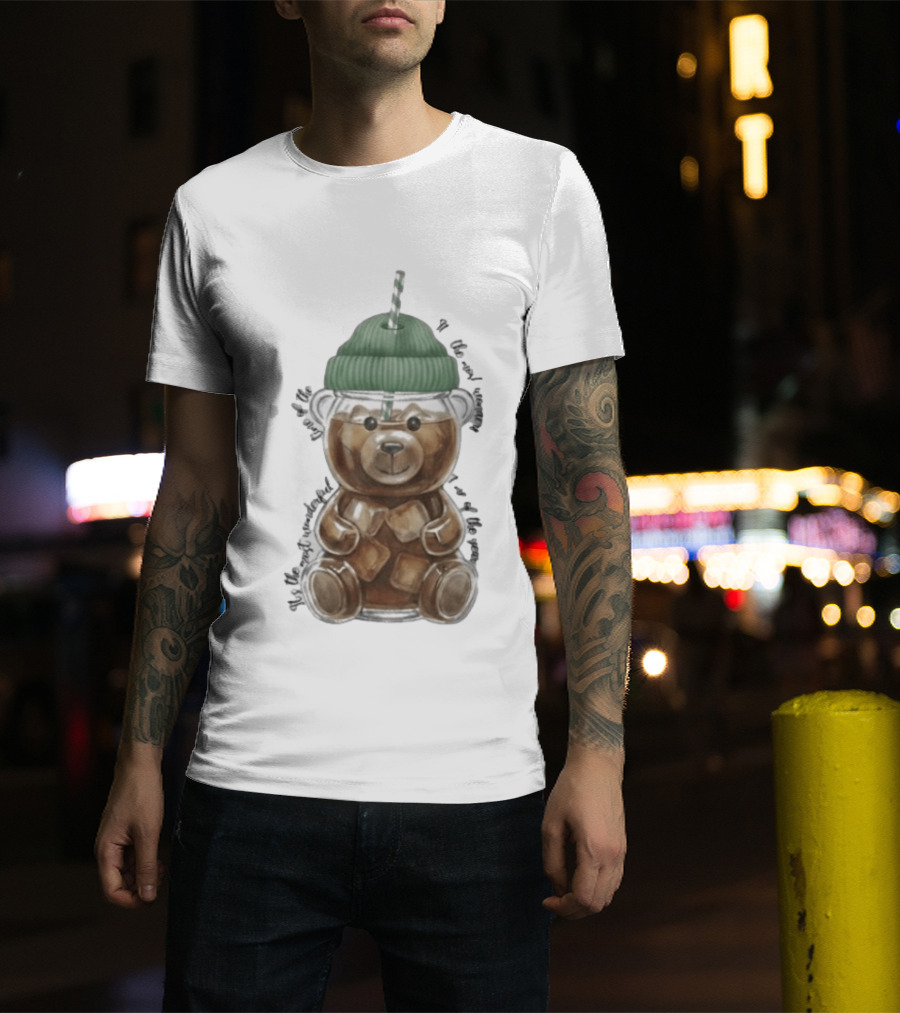 Starbucks Bear Cold Coffee Christmas 2023 Edition T-Shirt