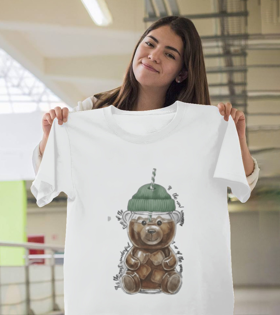 Starbucks Bear Cold Coffee Christmas 2023 Edition T-Shirt