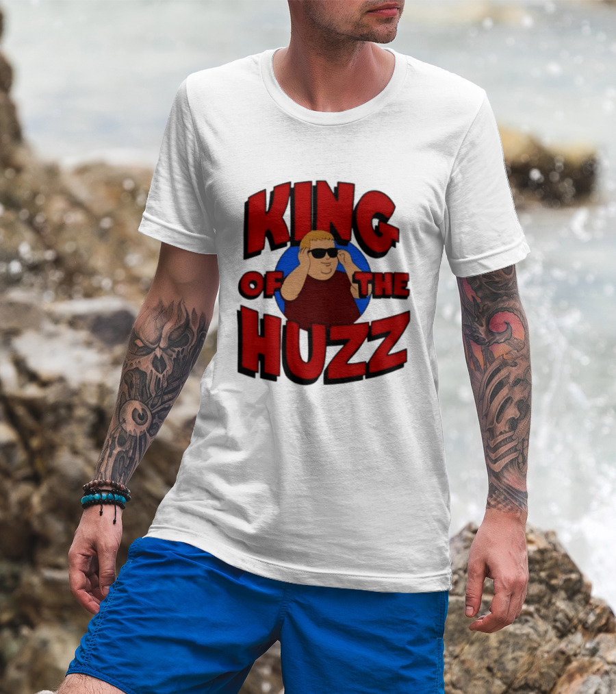 King Of The Huzz Iconic Retro Humor Vibe T-Shirt