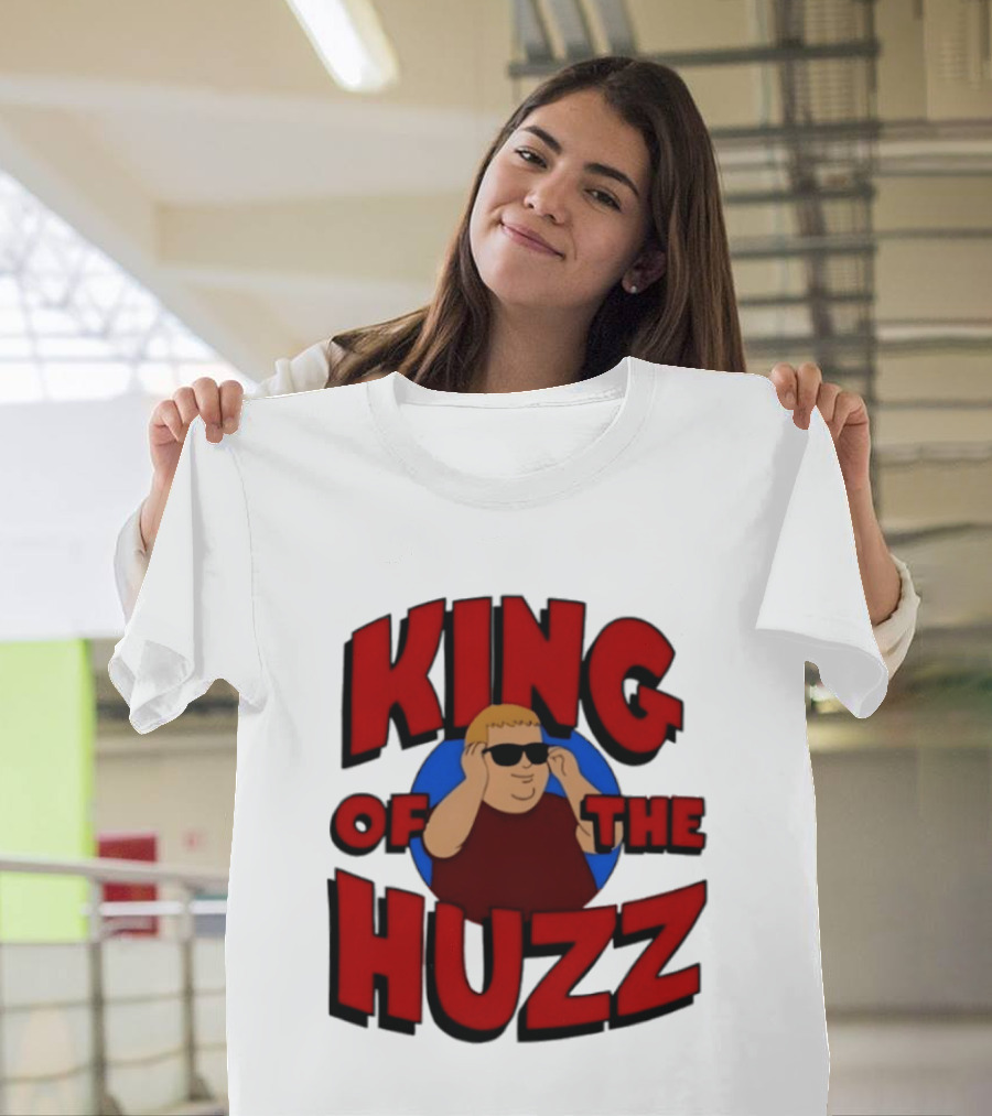 King Of The Huzz Iconic Retro Humor Vibe T-Shirt