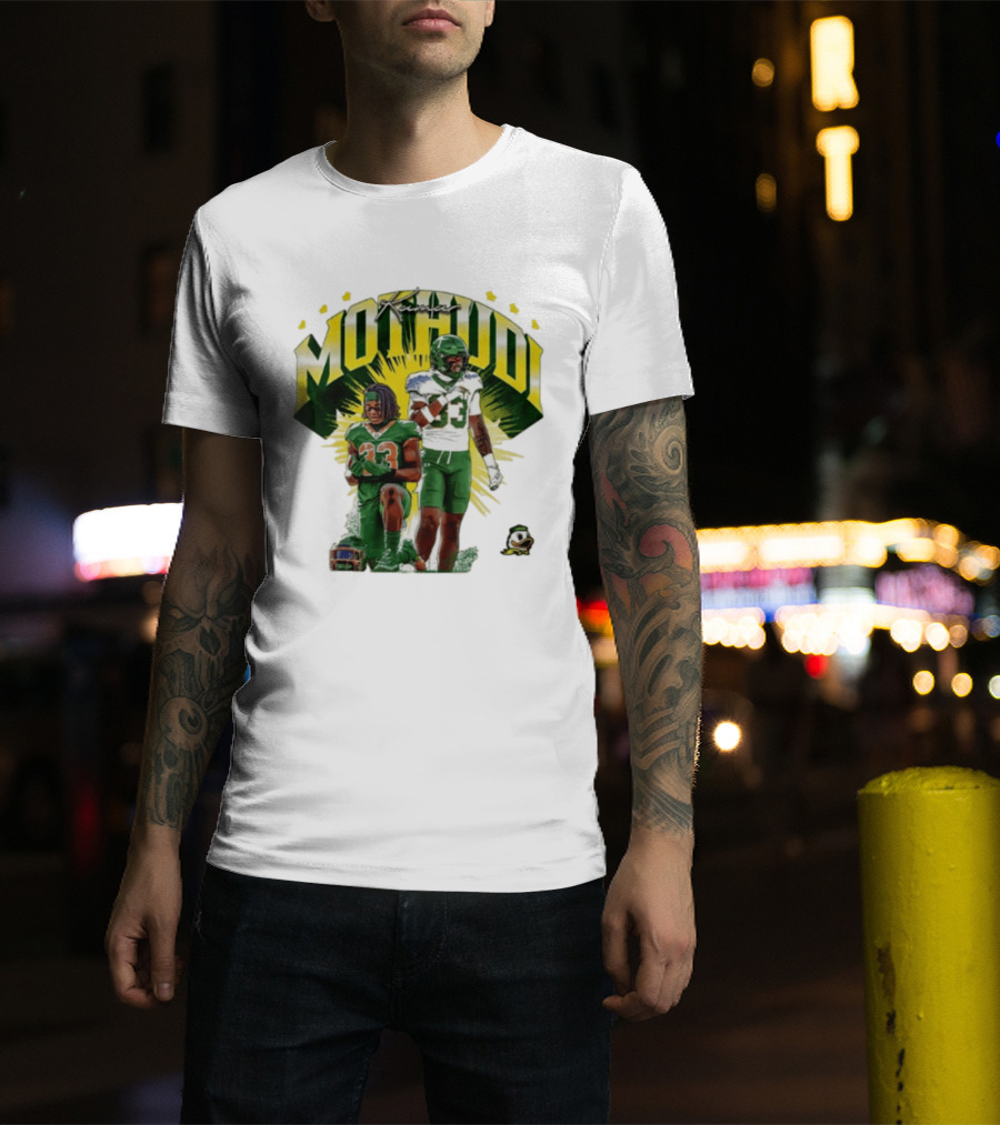Kamar Mothudi Oregon Ducks Linebacker 33 Football Player T-Shirt