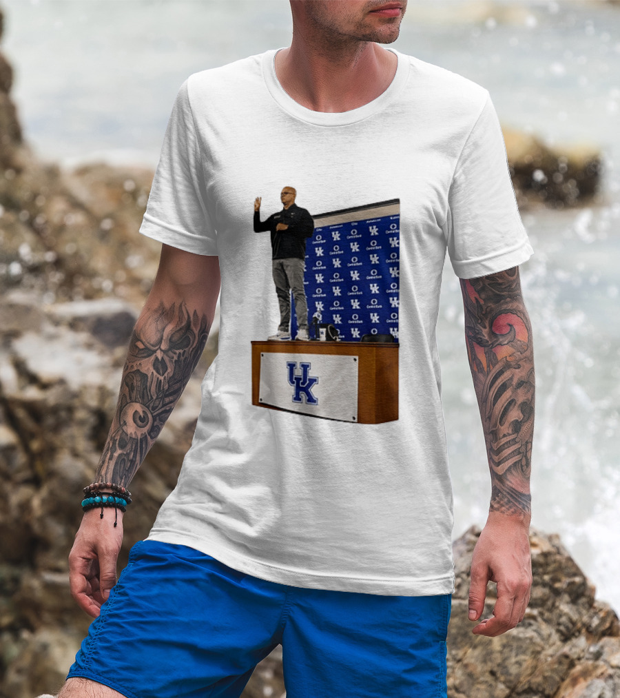 Mark Pope UK Wildcats Kentucky Basketball Coach Press Conference T-Shirt