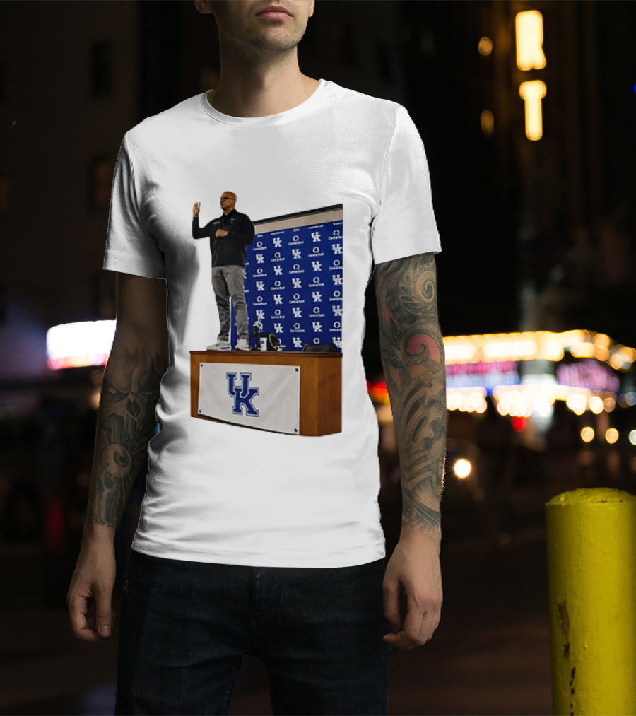 Mark Pope UK Wildcats Kentucky Basketball Coach Press Conference T-Shirt