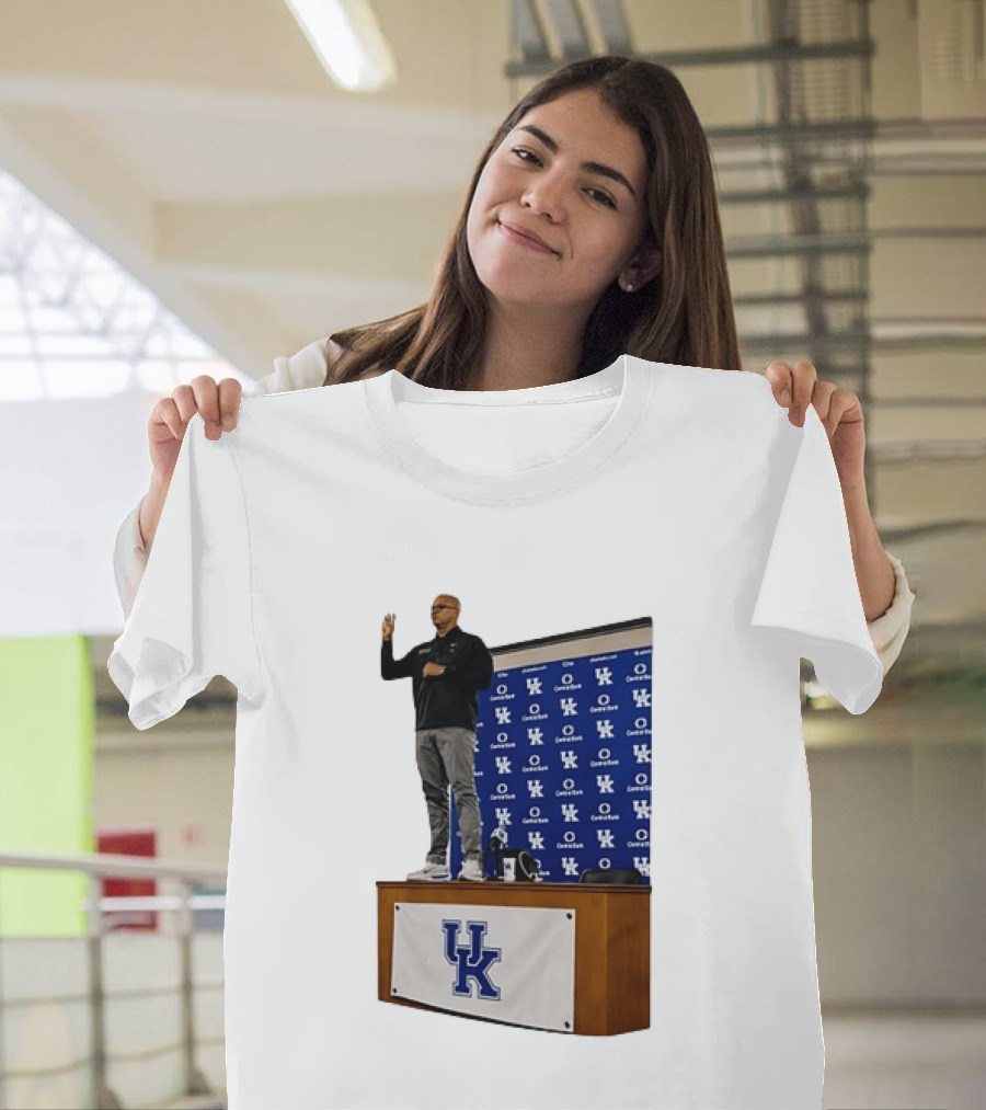 Mark Pope UK Wildcats Kentucky Basketball Coach Press Conference T-Shirt
