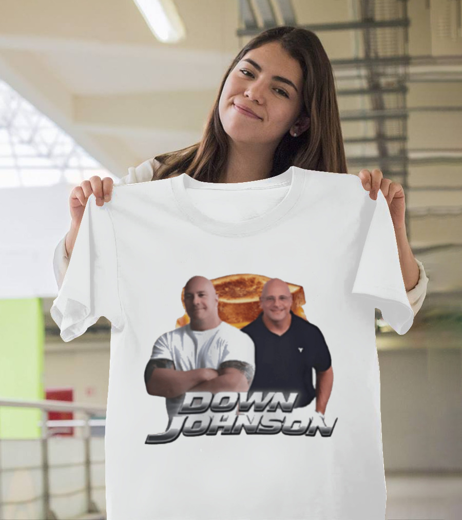 Dwayne Johnson Down Johnson Sandwich Image With Two Bald Men T-Shirt
