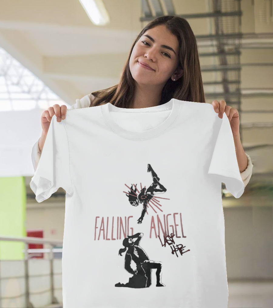 Falling Angel Last Hope Dark Fantasy Gothic T-Shirt