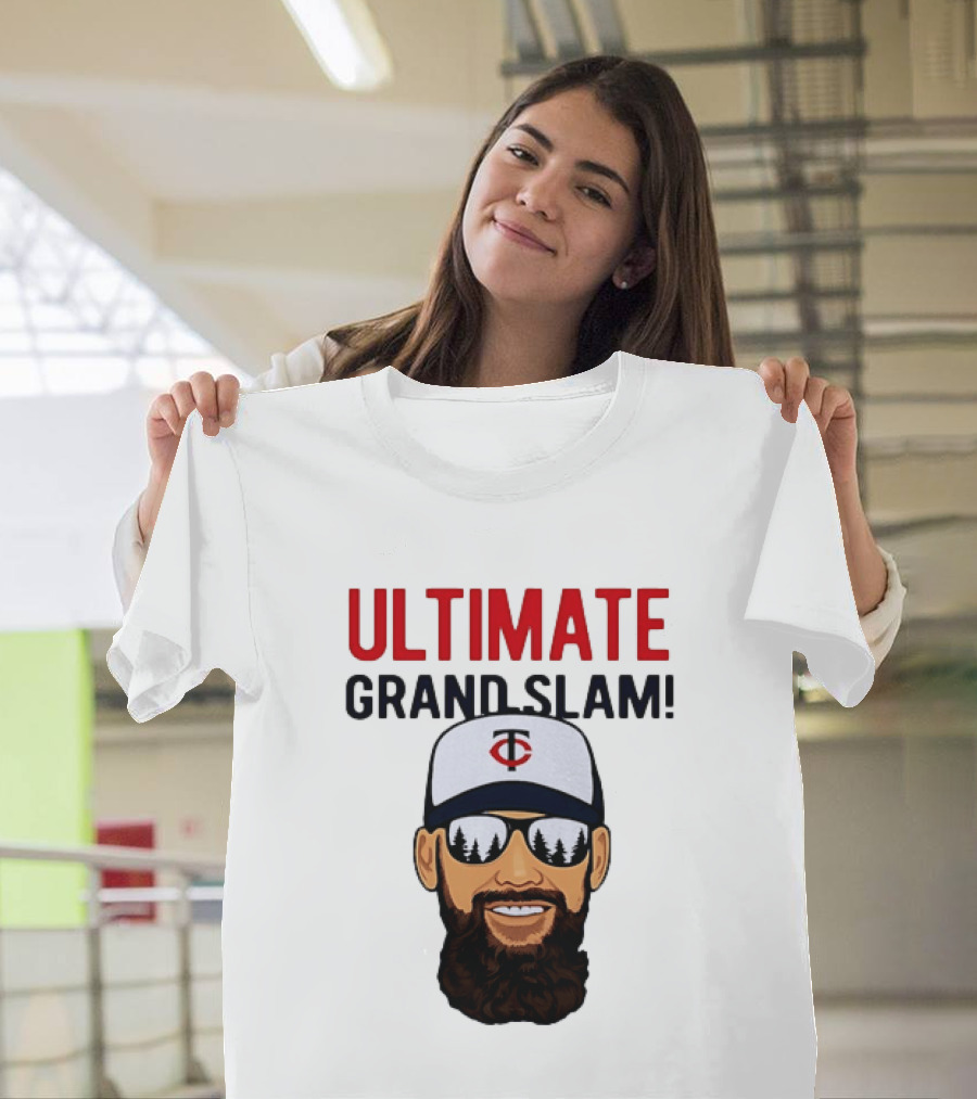 Minnesota Twins Ultimate Grand Slam MLB Bearded Player With Sunglasses T-Shirt