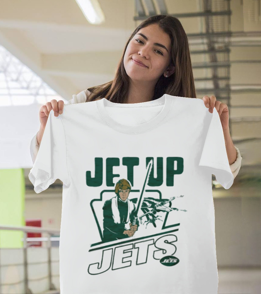 Jet Up Star Wars Luke New York Jets Collaboration T-Shirt
