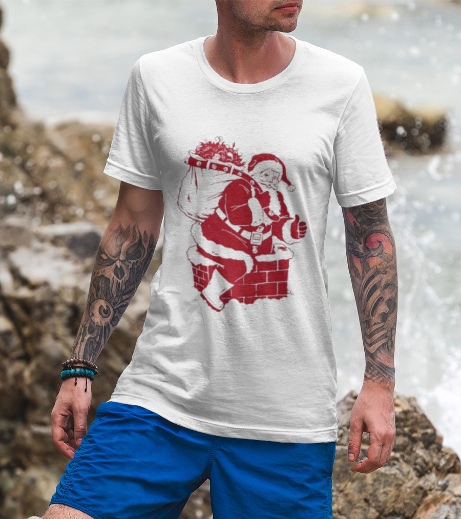 Trending Santa Claus Chimney Merry Christmas T-Shirt