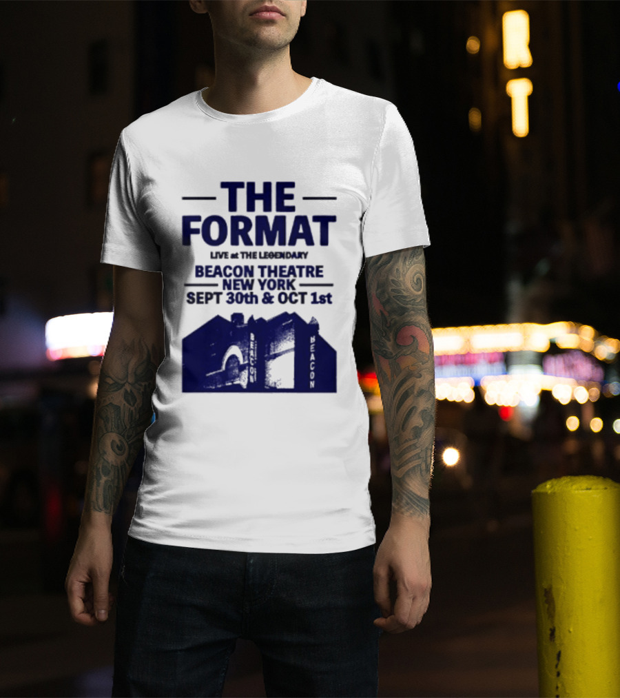The Format Live At The Legendary Beacon Theatre New York Sept 30th & Oct 1st T-Shirt