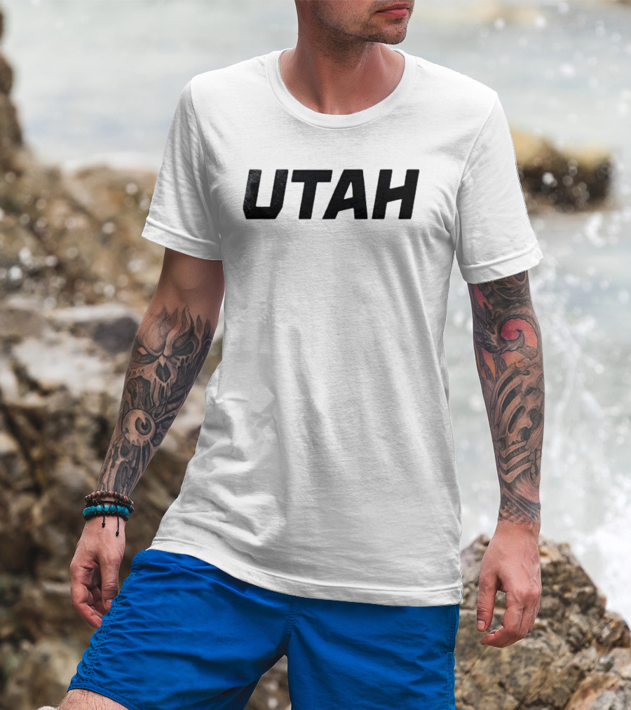 Utah Mammoth One Piece Luffy Pose Anime T-Shirt