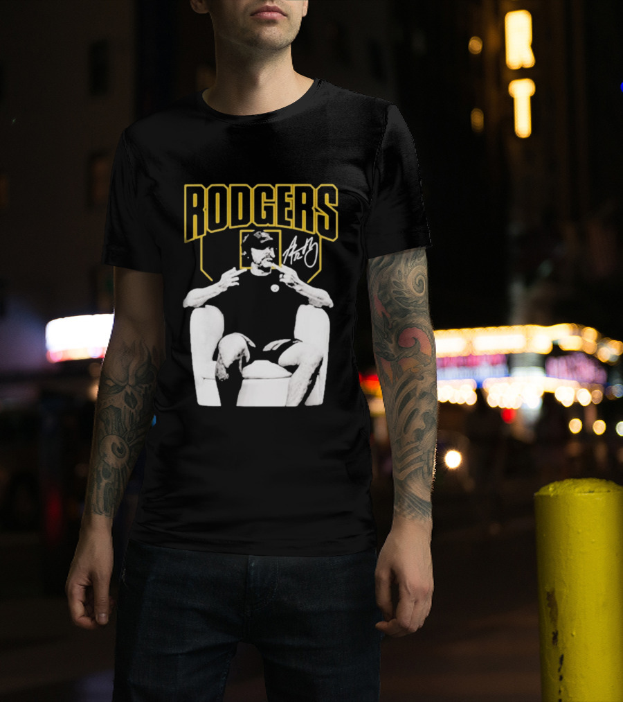 Rodgers Absolute Coward Double Middle Finger Pittsburgh Steelers T-Shirt