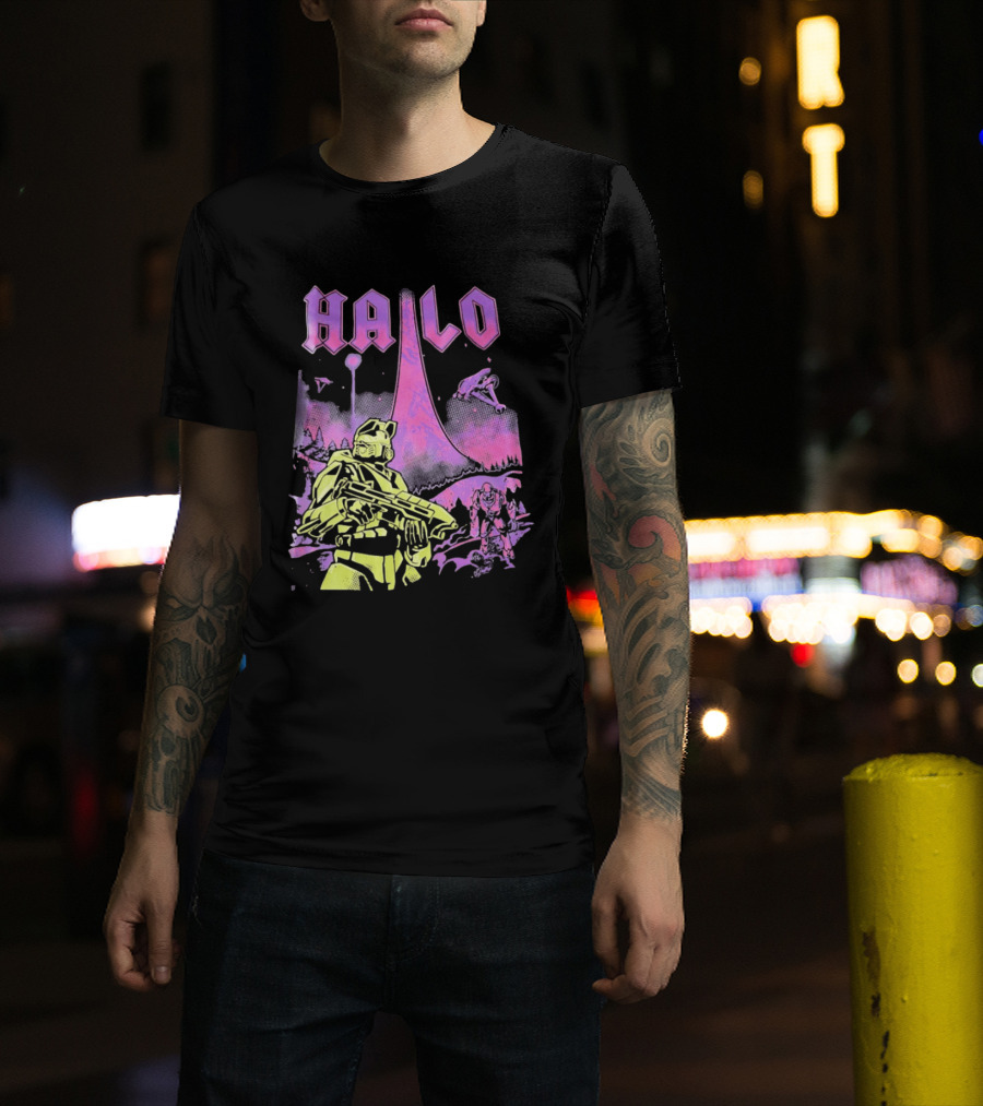 Halo Master Chief Retro Gaming Xbox T-Shirt
