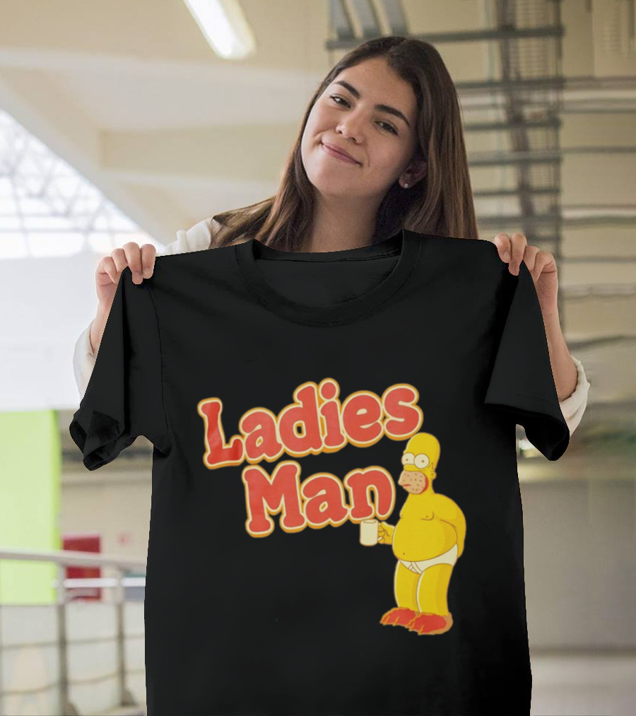 Ladies Man Homer Simpson The Simpsons Cartoon T-Shirt
