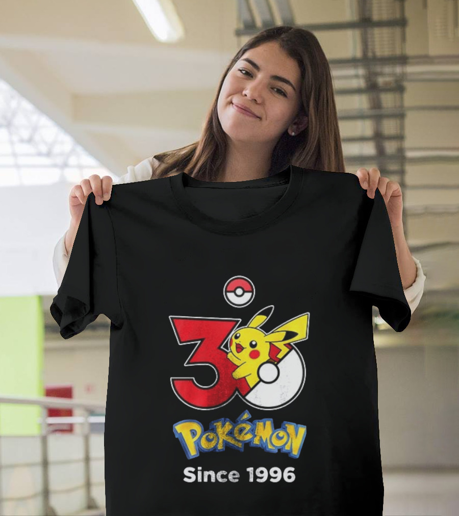 Tampa Bay Buccaneers X Pokemon 30th Anniversary Pikachu Since 1996 Celebration T-Shirt