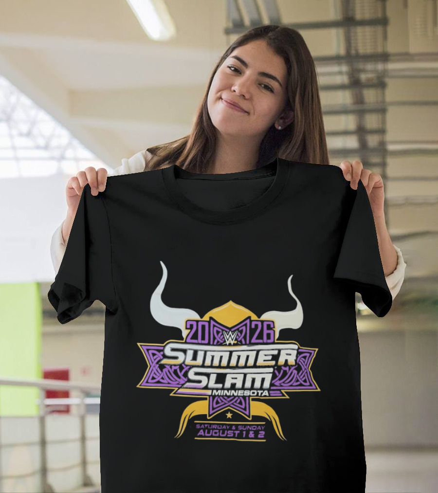 WWE SummerSlam 2026 Minnesota Saturday Sunday August 1 2 T-Shirt