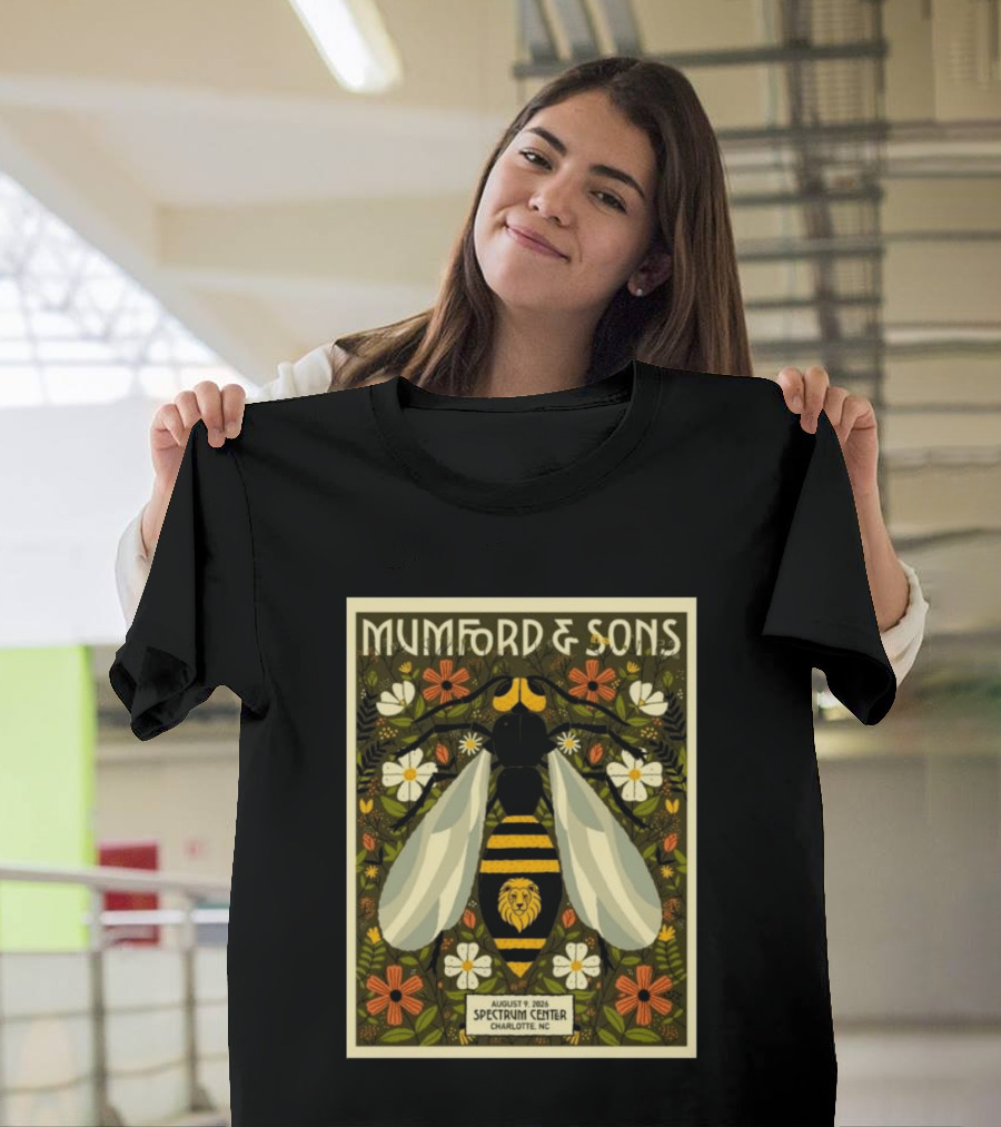 Mumford And Sons Event August 9 2026 Spectrum Center Charlotte NC T-Shirt