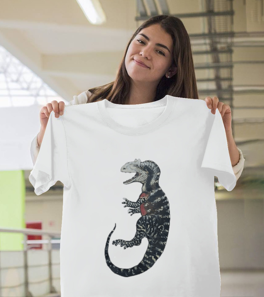 Allosaurus Dinosaur Prehistoric Paleontology Detailed Fossil T-Shirt